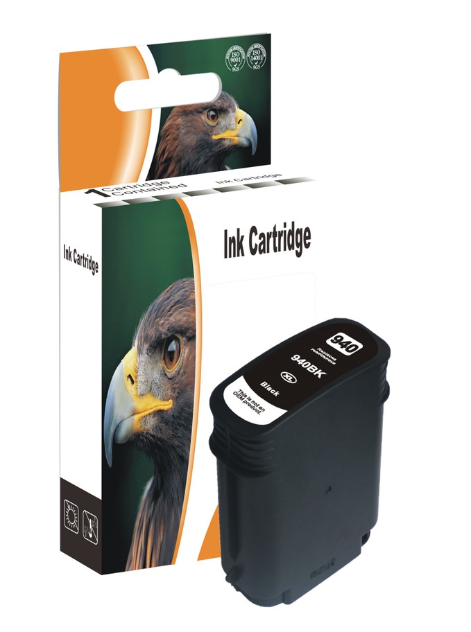 HP 940XL BLACK WITH NEW CHIP