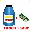 TONER IN BOTTLE  & CHIP FOR XEROX 7400 CYAN