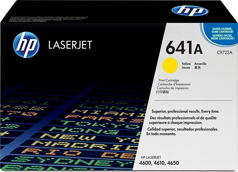 HP C9722A (641A) YELLOW TONER 4600 ORIGINAL