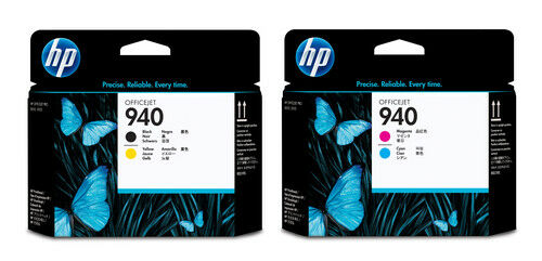 HP 940 Printhead Black & Yellow/Magenta & Cyan (C4900A-C4901A) Original