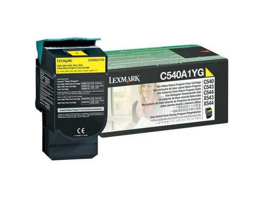 LEXMARK C540A1YG YELLOW 1000Pgs ORIGINAL (C540A1YG)