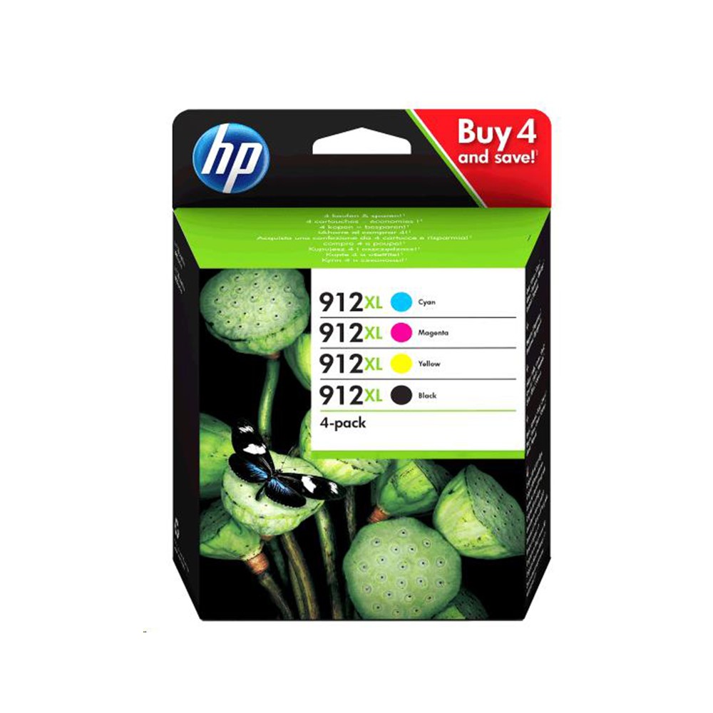 HP 912XL MULTIPACK (BL/C/M/Y) 4-PACK ORIGINAL (3YP34AE)