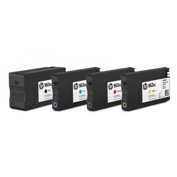 HP Συμβατό 963XL, SET BLACK+CYAN+MAGENTA+YELLOW   Ανακατασκευασμένα για Officejet PRO 9010, 9012, 9013, 9014, 9015, 9016, 9019, 9020, 9022, 9025