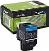 Lexmark 702HC Toner Laser Εκτυπωτή Κυανό High Capacity Return Program 3000 Σελίδων (70C2HC0)