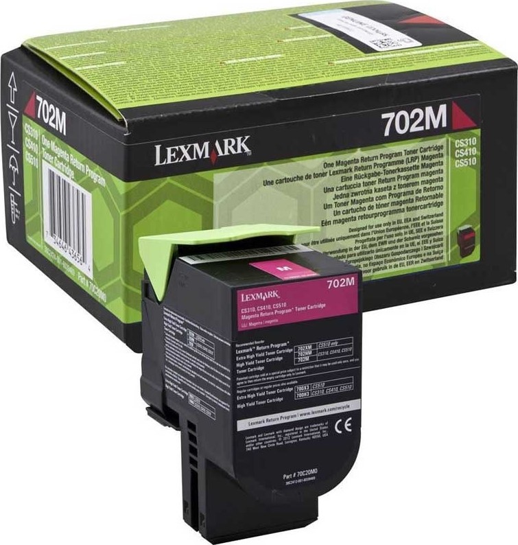 Lexmark 702HM Toner Laser Εκτυπωτή Ματζέντα Return Program 3000 Σελίδων (70C2HM0)