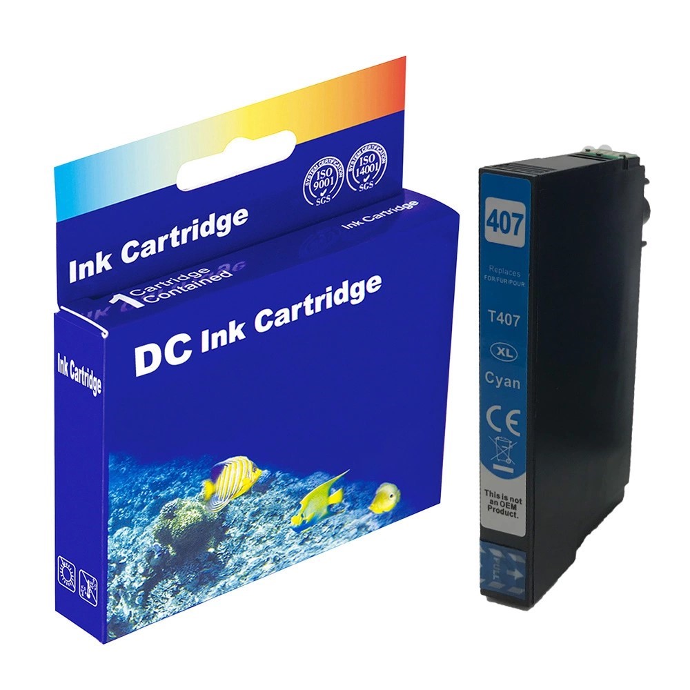 Συμβατό Μελάνι Epson 407XL Cyan (C13T07U240)