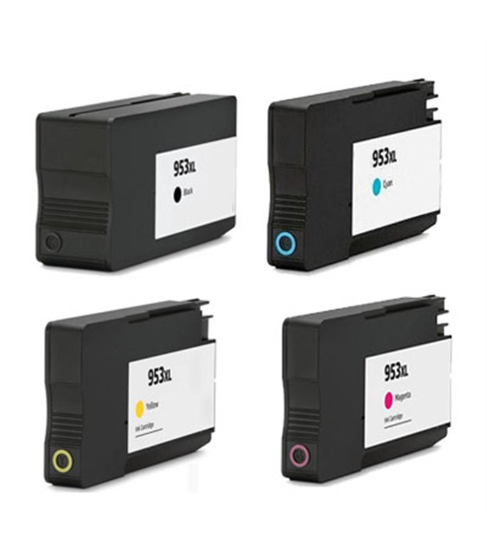 Πακέτο Συμβατών Μελανιών Εκτυπωτή InkJet HP 953XL 3HZ52AE (New Chip) Πολλαπλό (Color) / Μαύρο