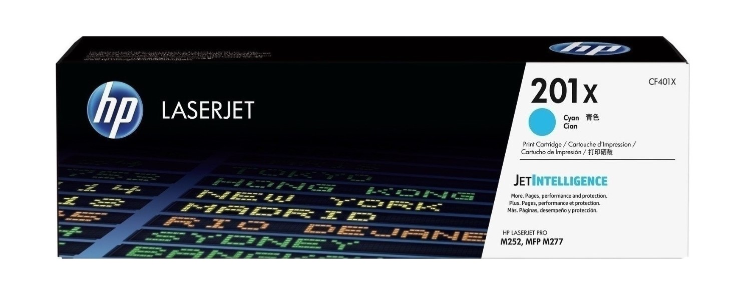 Toner HP 201X Cyan 2300Pgs (CF401X)