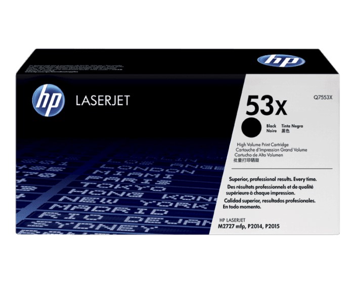 HP 53X Γνήσιο Multipack Toner Laser Εκτυπωτή Μαύρο High Yield 2τμχ (Q7553XD)