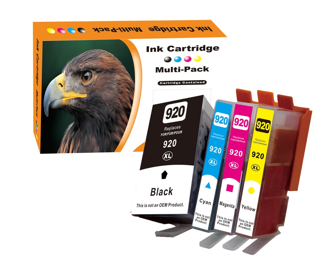 HP 920  BK/C/M/Y (4 τεμάχια) SET WITH NEW CHIP